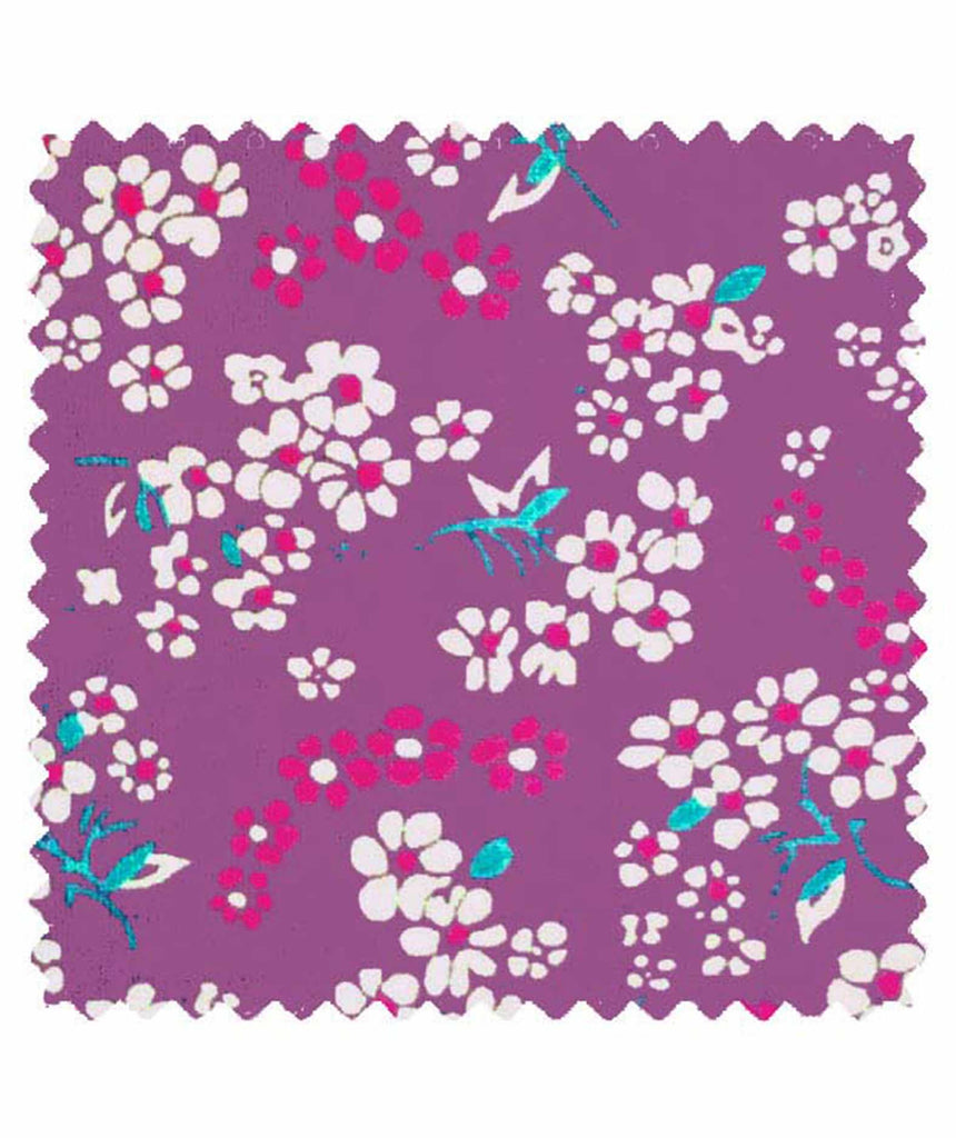 Coton imprimé Hanako lilas Petit Pan