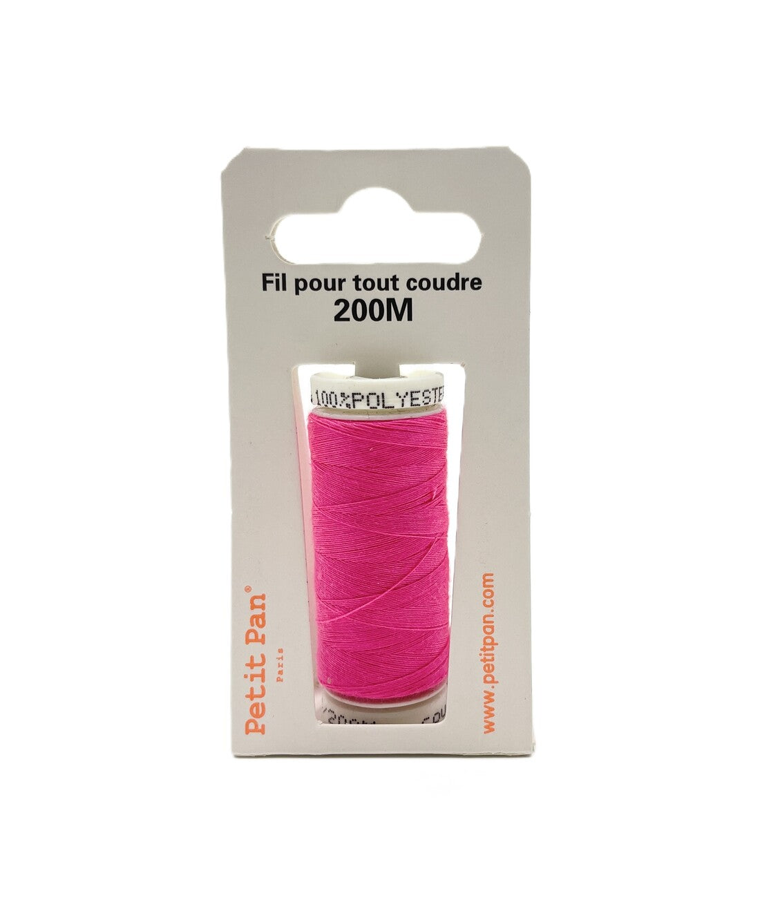 Fil à coudre polyester 200m Rose Petit Pan