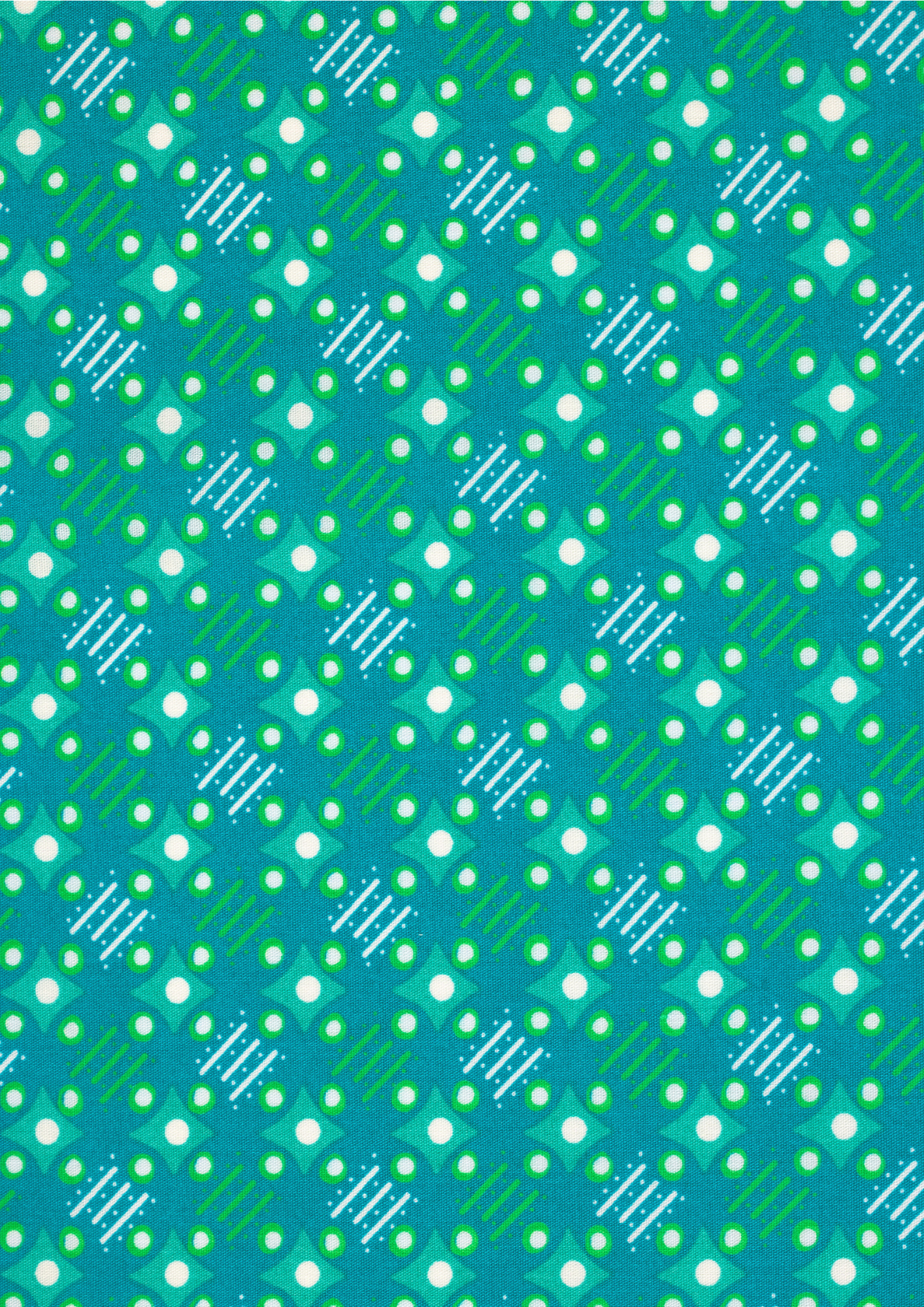 Coupon coton Satellite of love vert boréal