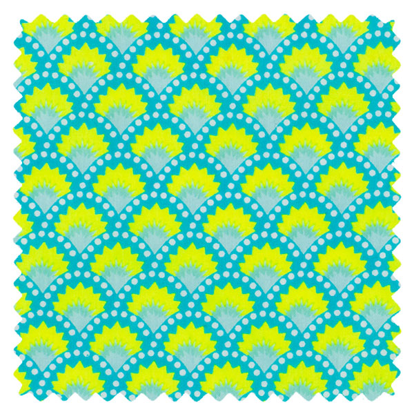 Coupon coton Wasabi bleu Aruba