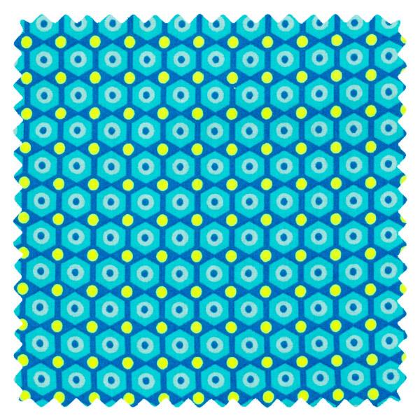 Coupon toile cirée Mikko bleu