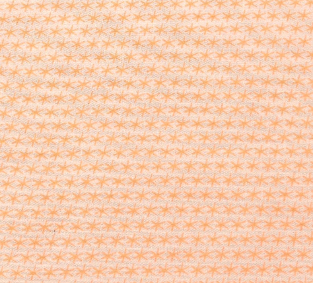 Tissu Coton popeline Dourdour orange fluo