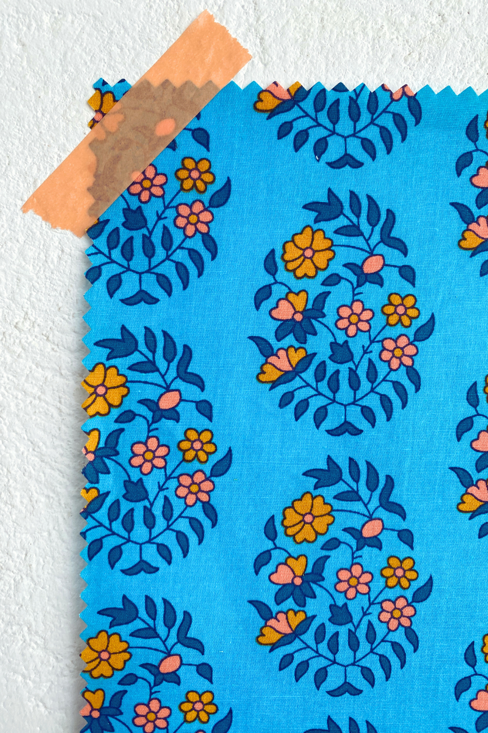 Coupon coton Shalin turquoise