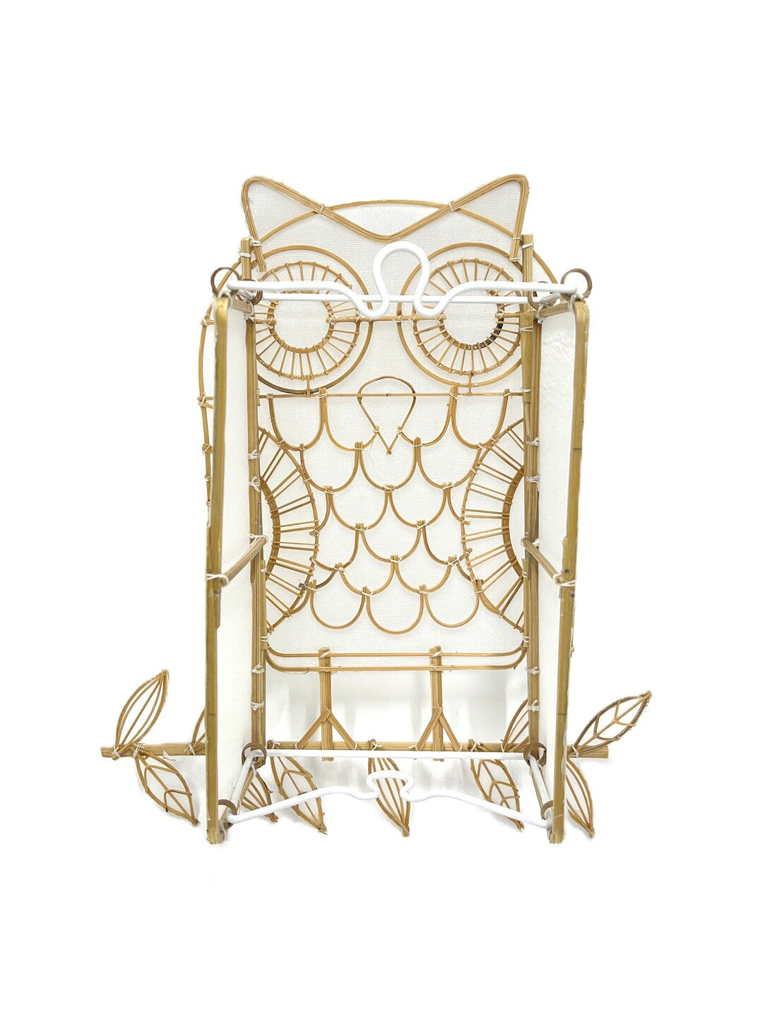 Applique Bambou Tableau Hibou
