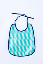 Bavoir toile cirée Kifkif vert d'eau