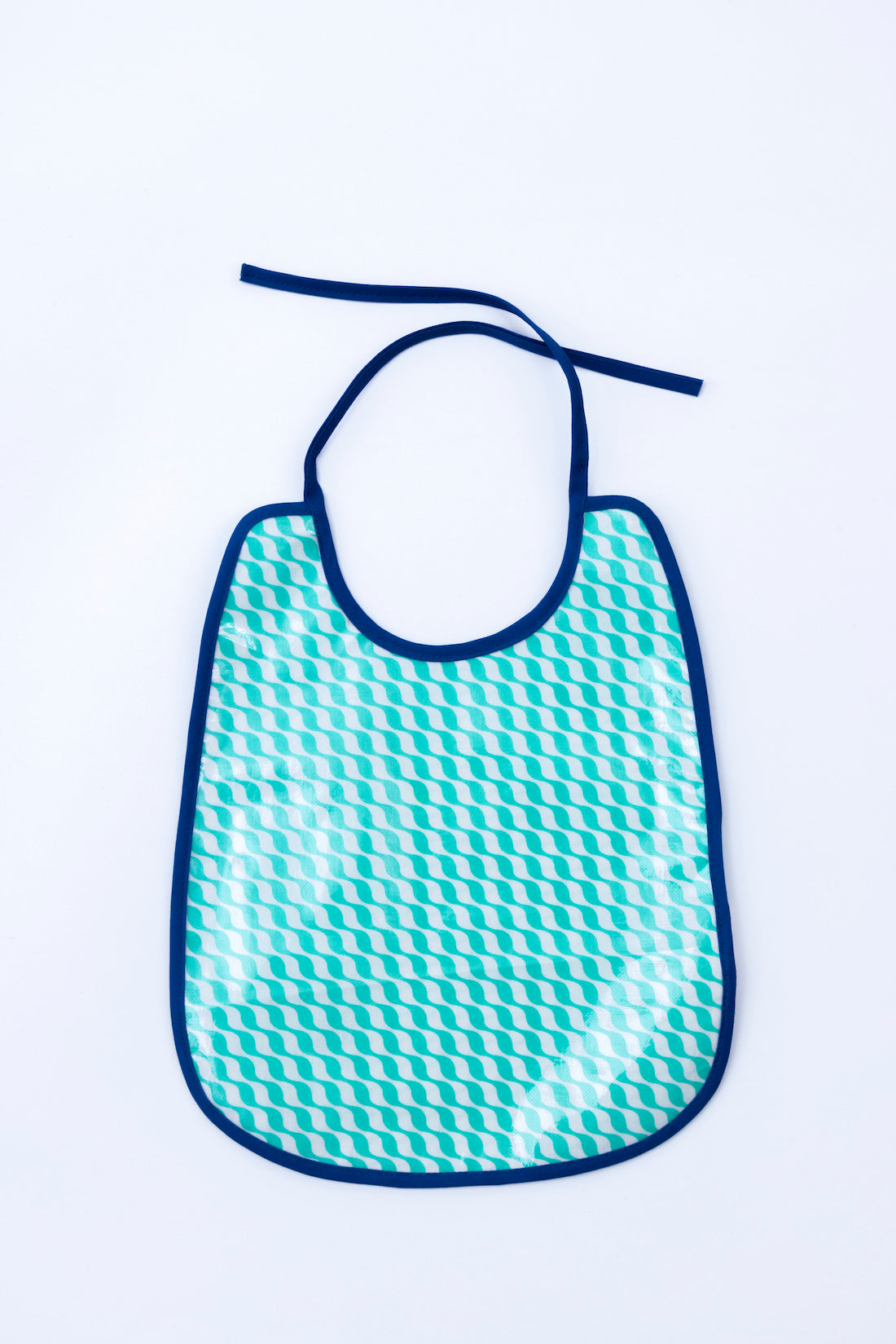 Bavoir toile cirée Kifkif vert d'eau