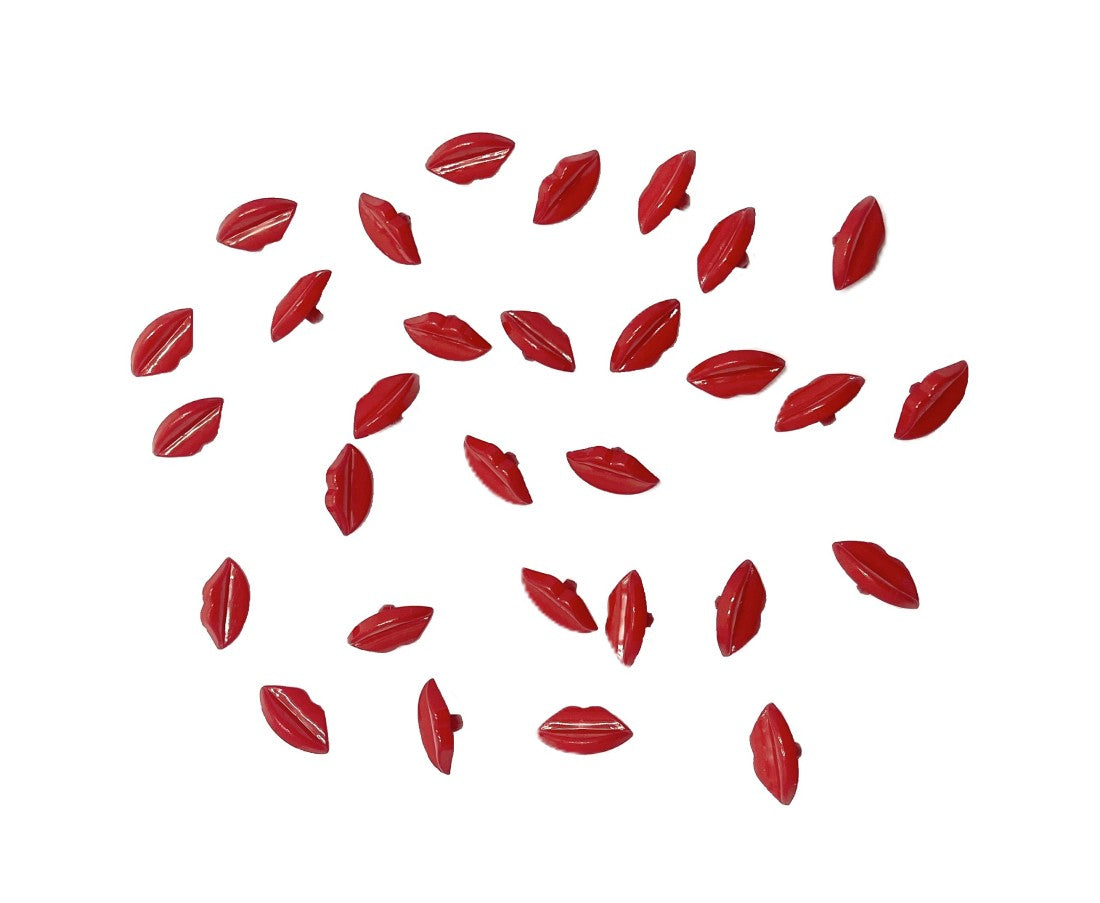 Boutons bouche rouge
