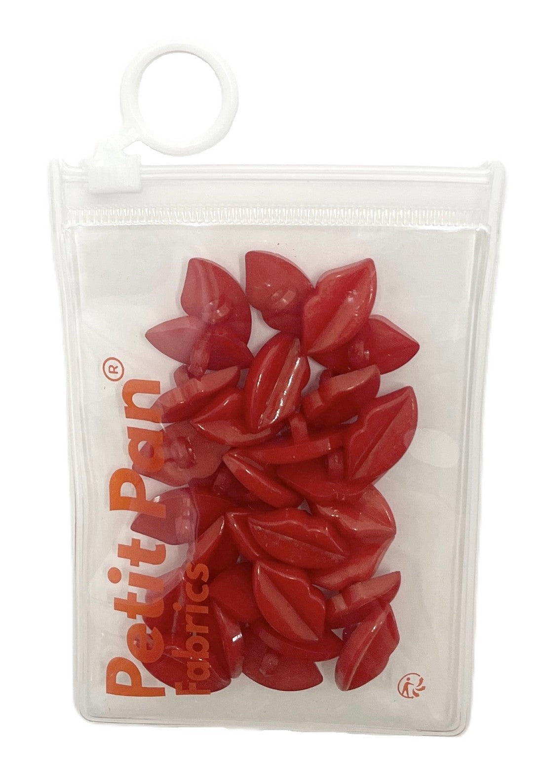 Boutons bouche rouge