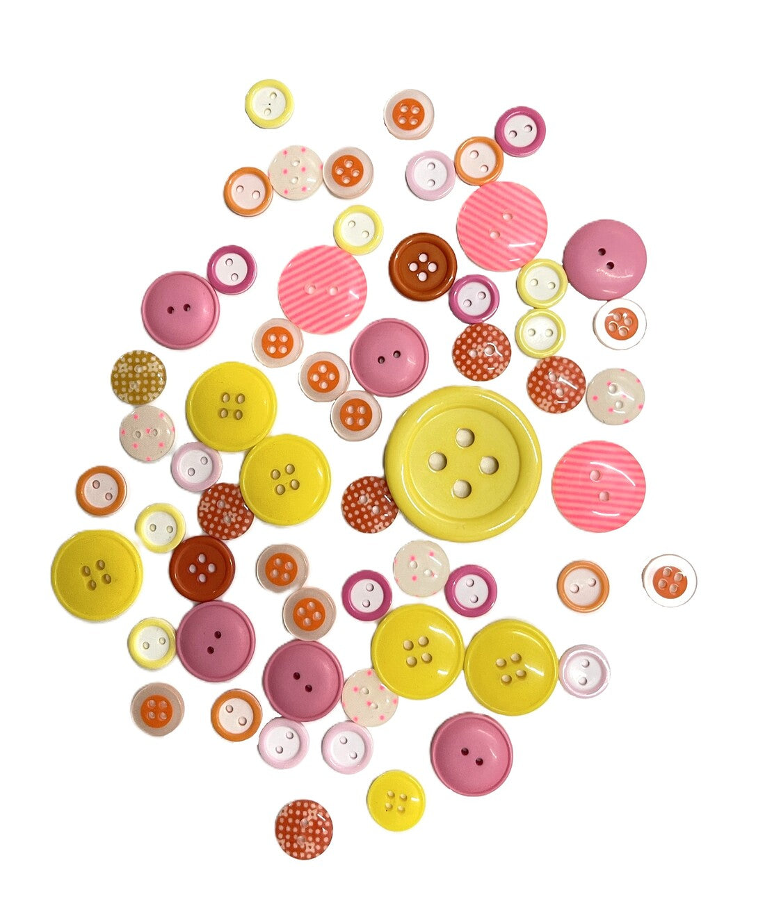 Boutons trésor assortis rose
