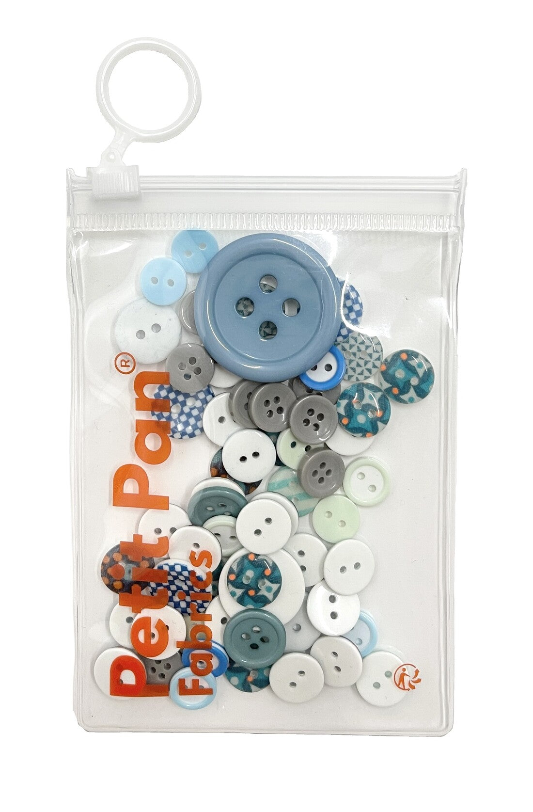 Boutons trésor assortis bleu