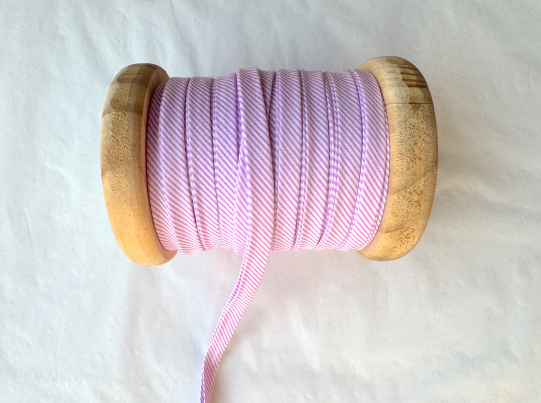 Biais 50cm Rigato lilas