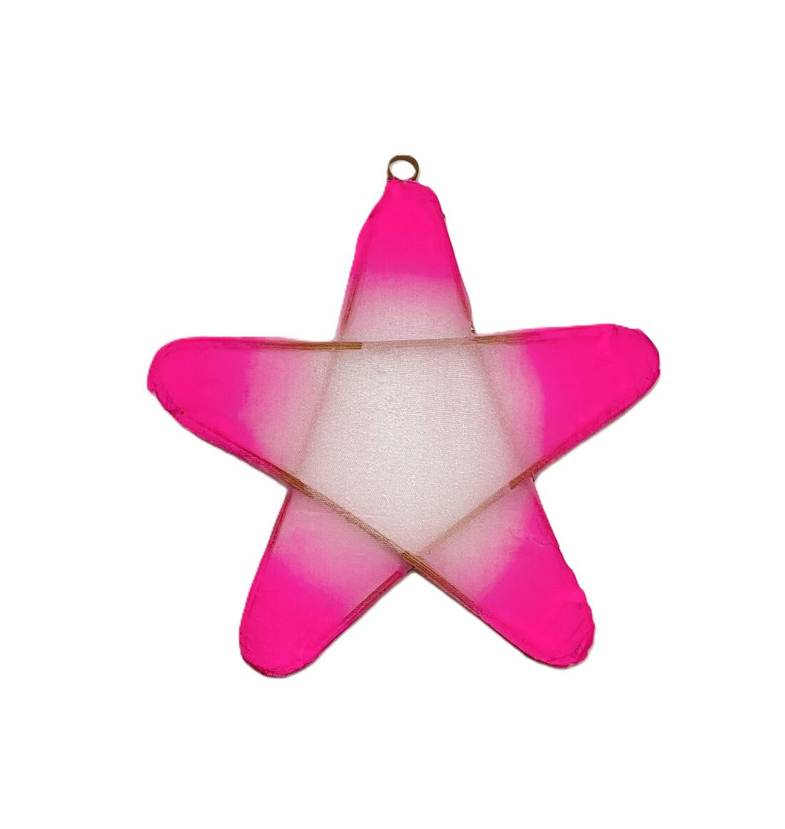 Petite suspension Bambou pour Noël sans Carte de voeux You're my Star Confetti rose