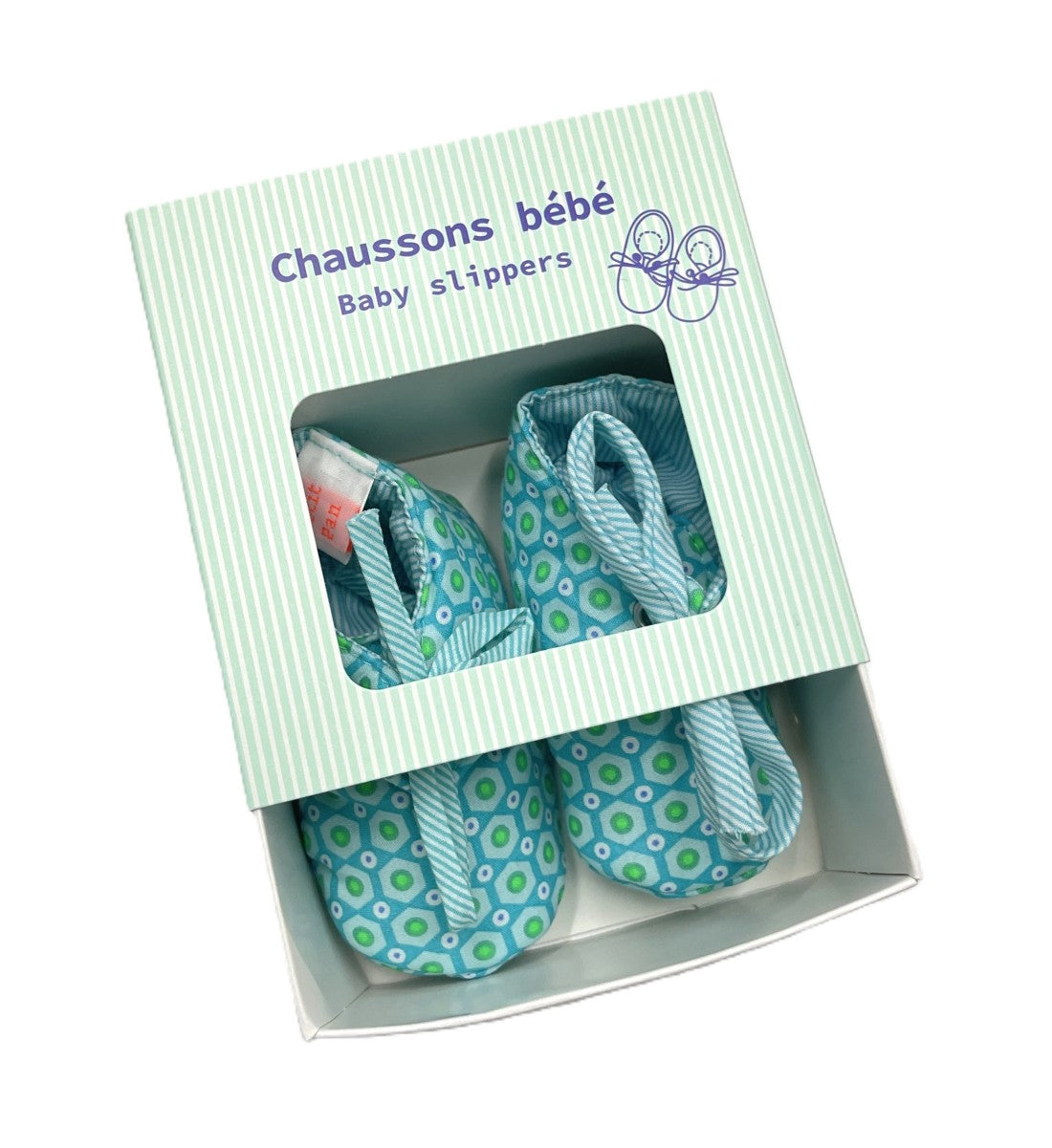 Chaussons bébé Mikko menthe