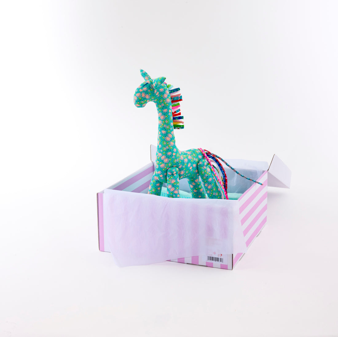 Coffret Girafe et plaid bébé Calendula vert
