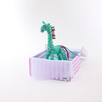 Coffret Girafe et plaid bébé Calendula vert