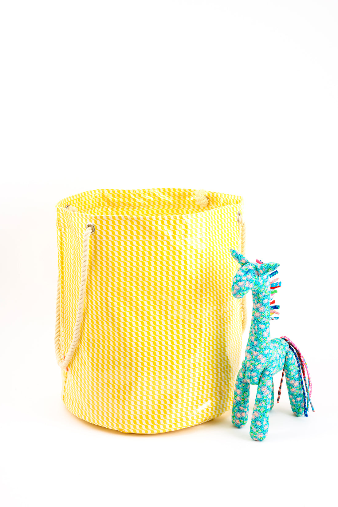 Corbeille Mizu Kifkif jaune soleil