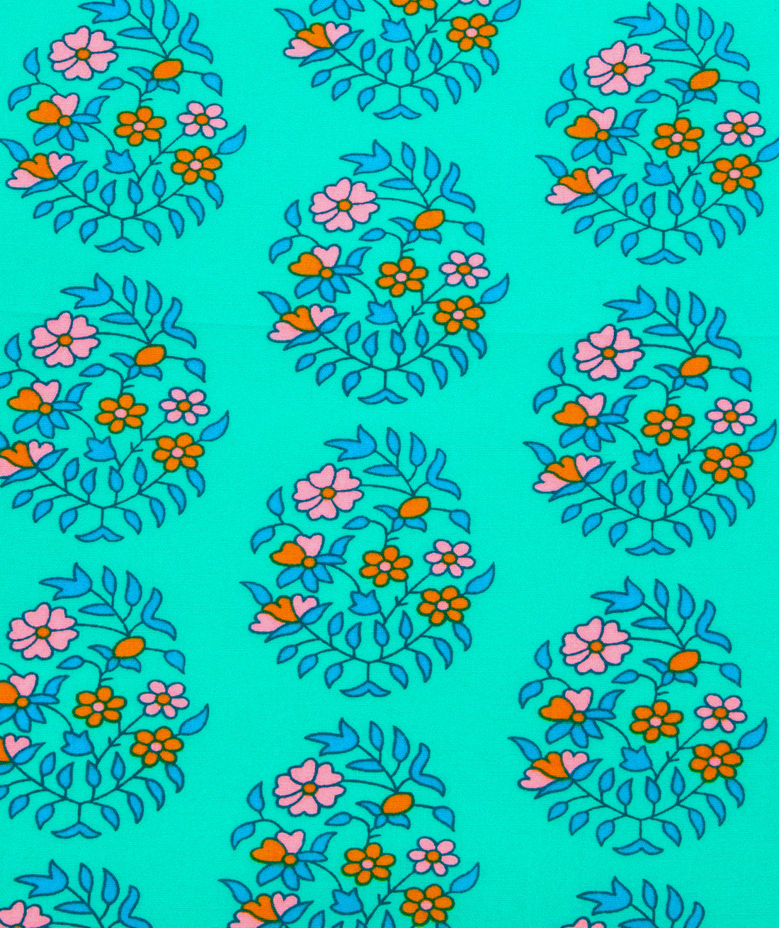 Coupon toile cirée Shalin vert d'eau