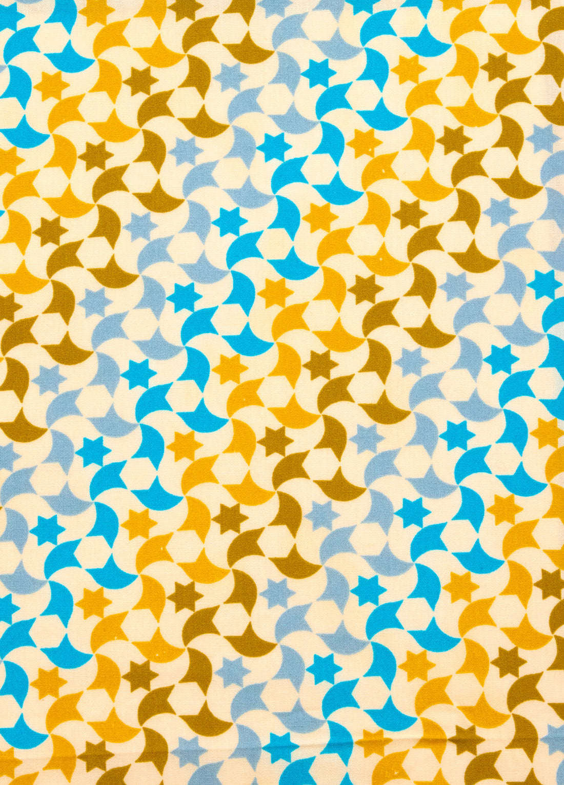 Coupon coton Zellige bleu