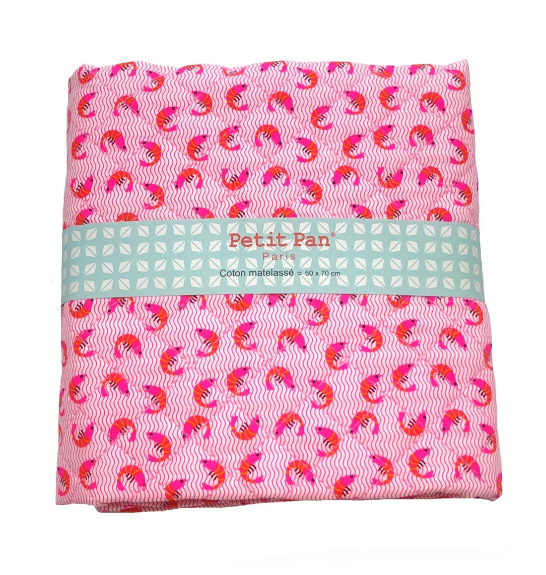 Coupon coton matelassé Krevett rose