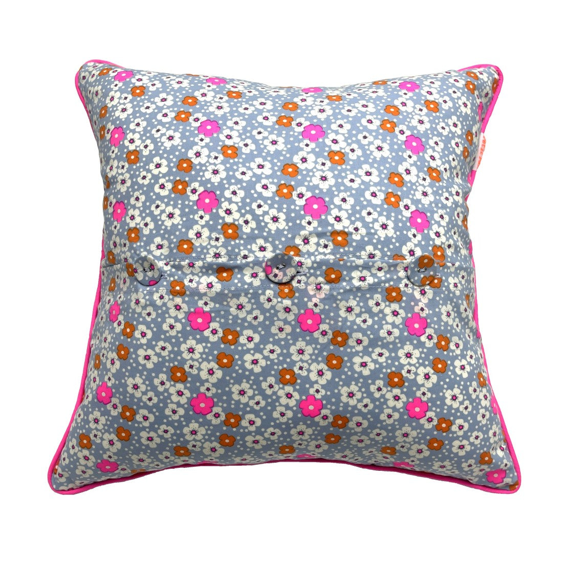 Coussin bouton Fleurs des îles nouvel