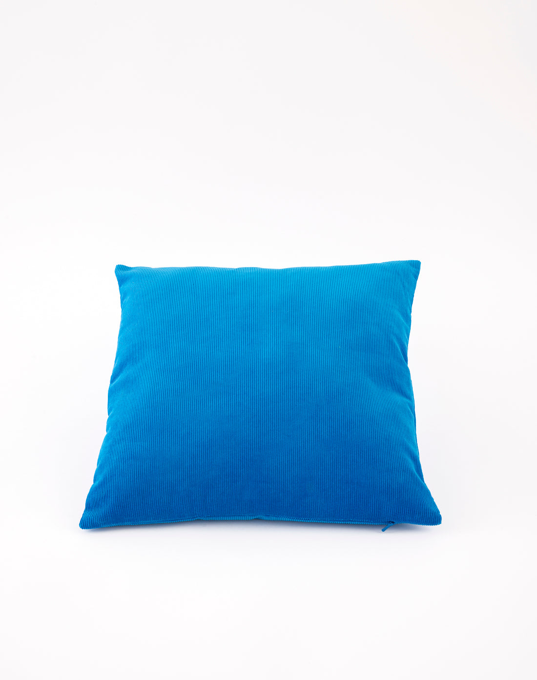 Coussin carré velours côtelé Outremer