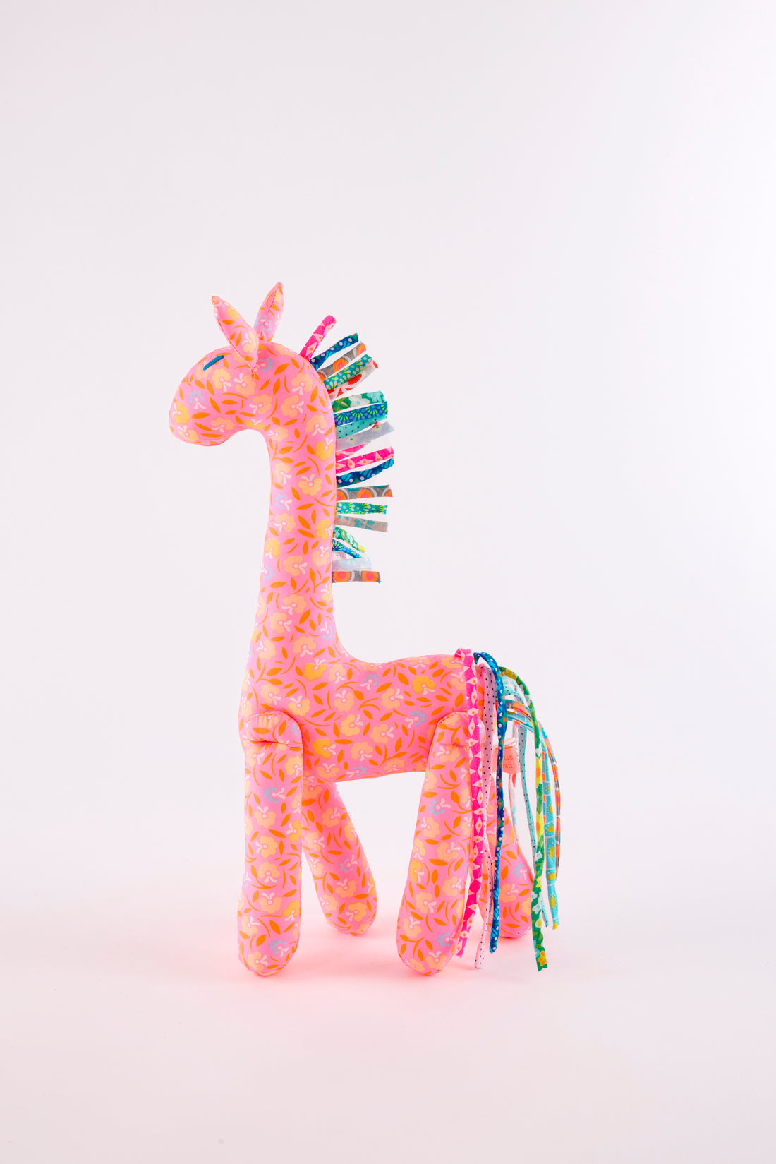 Doudou Girafe Pétunia rose