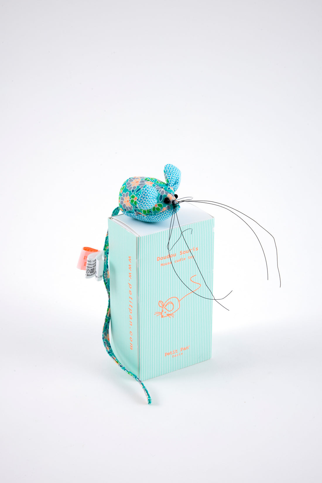 petit doudou souris Calendula vert