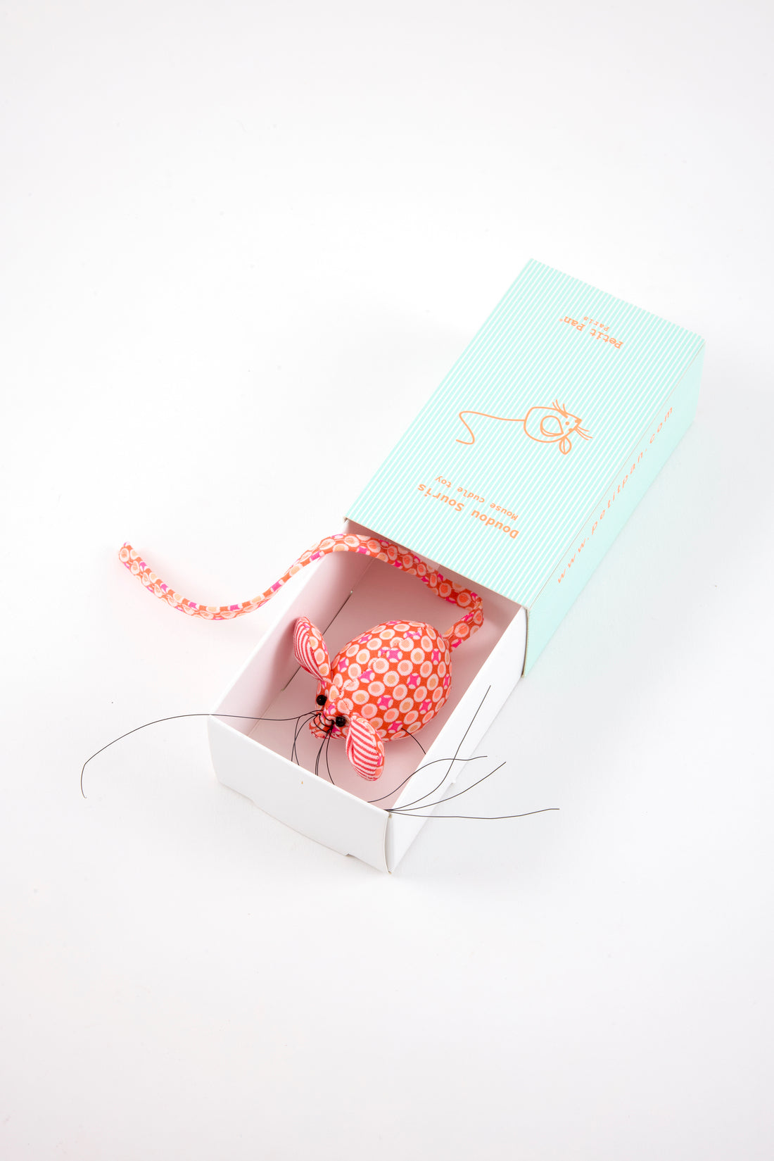 petit doudou souris Django tangerine