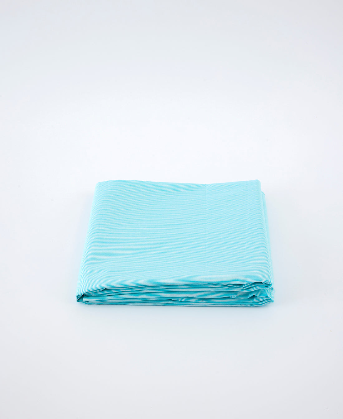 Rigato azure fitted sheet