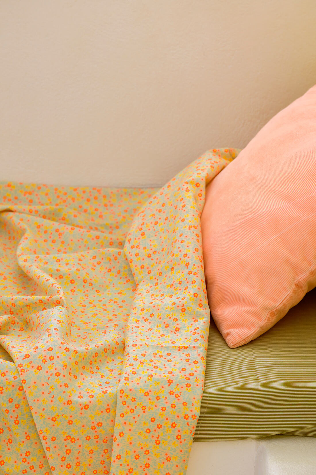 Tissu Coton Popeline Flower Power