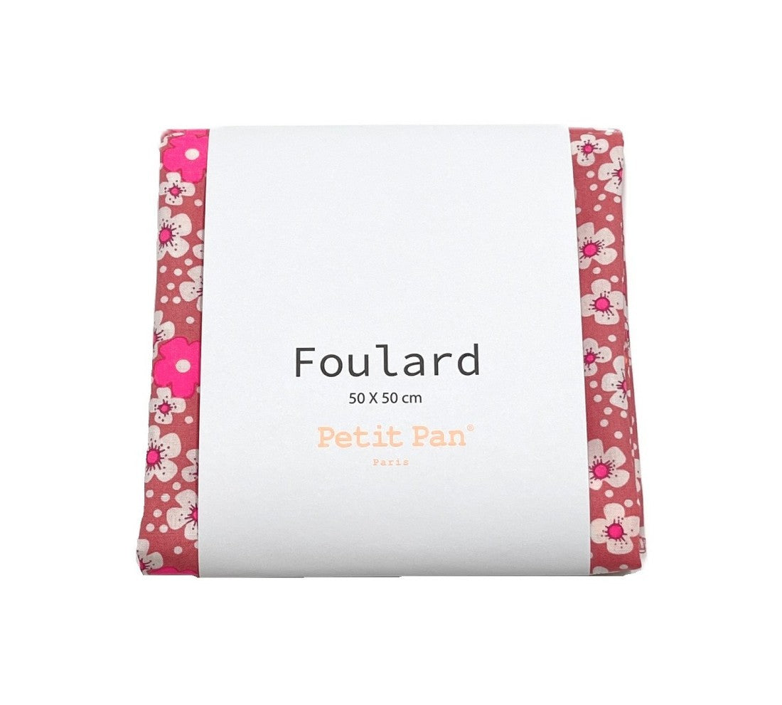 Foulard Fleurs des îles rose sables