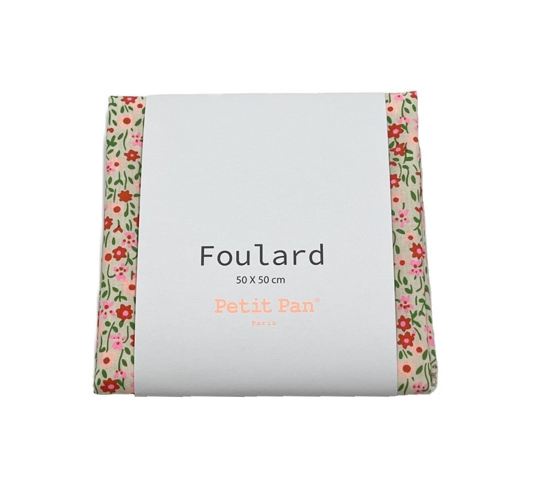 Foulard Flower Power rose