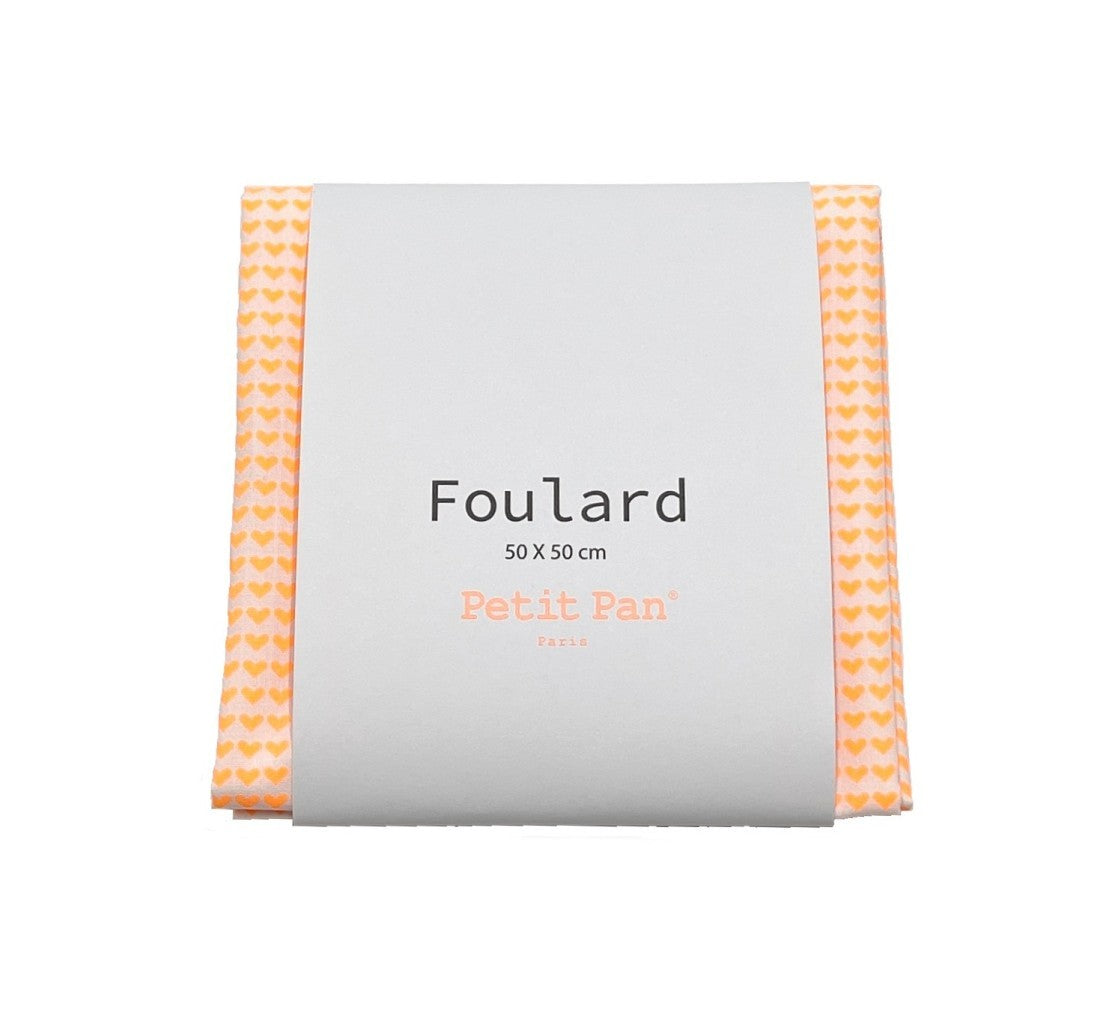Foulard Love is all orange fluo