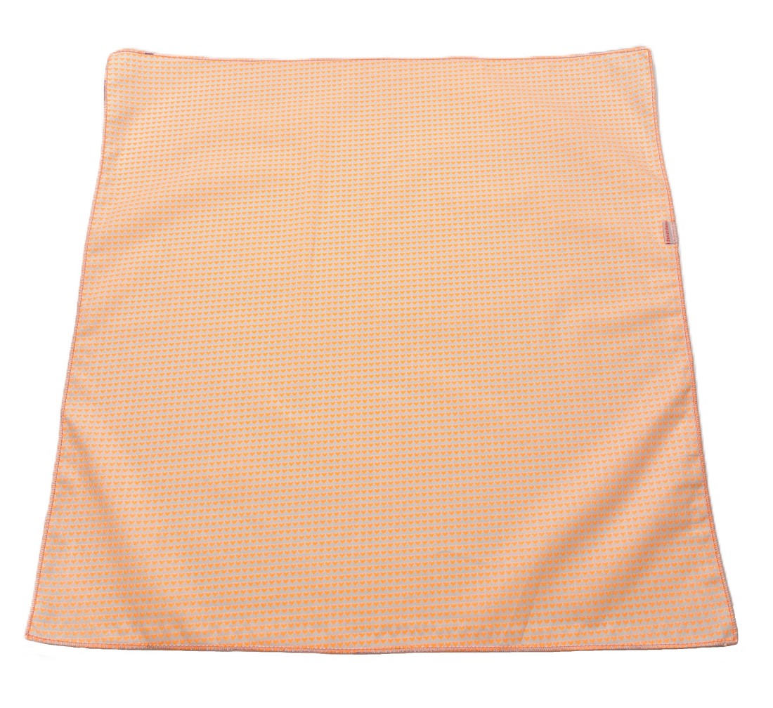 Foulard Love is all orange fluo