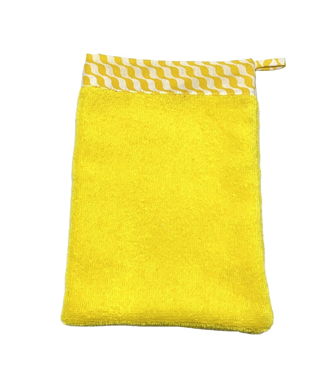 Gant de toilette Kifkif jaune soleil