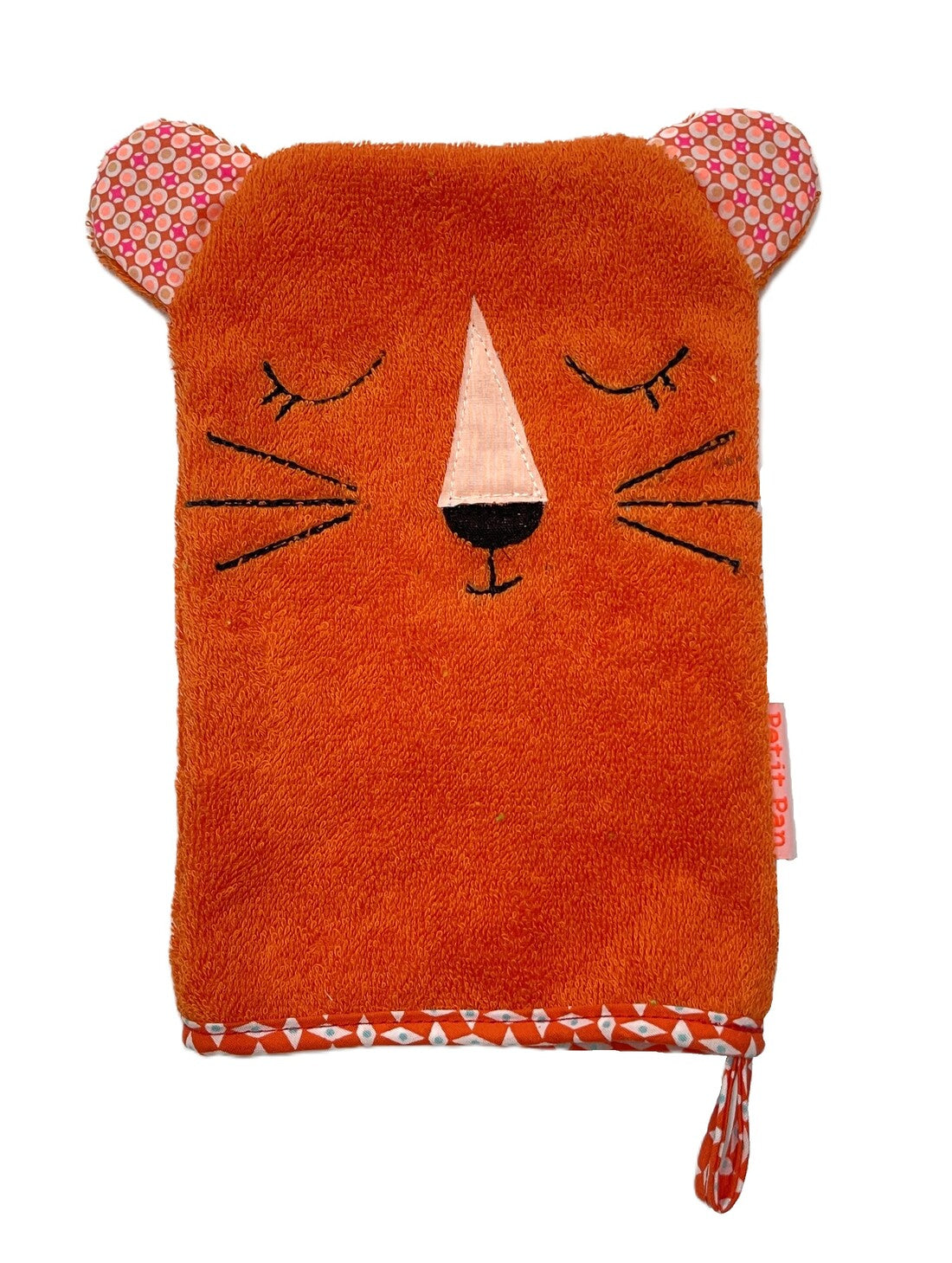 Gant de toilette Tigre Papaye