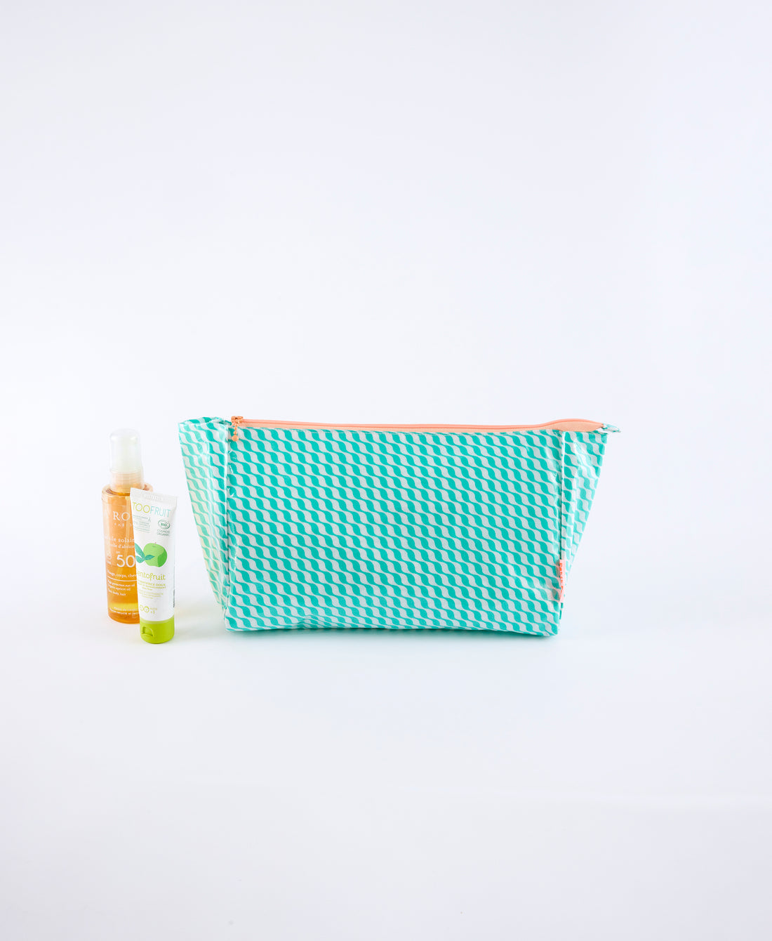 Grande trousse de toilette Kifkif vert d'eau