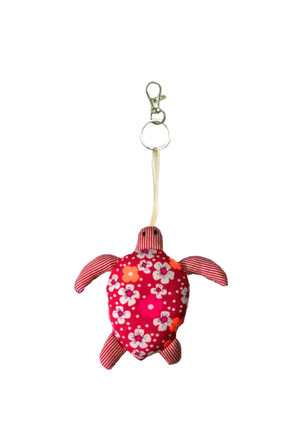 Grigri Tortue de mer Fleurs des îles rose sables