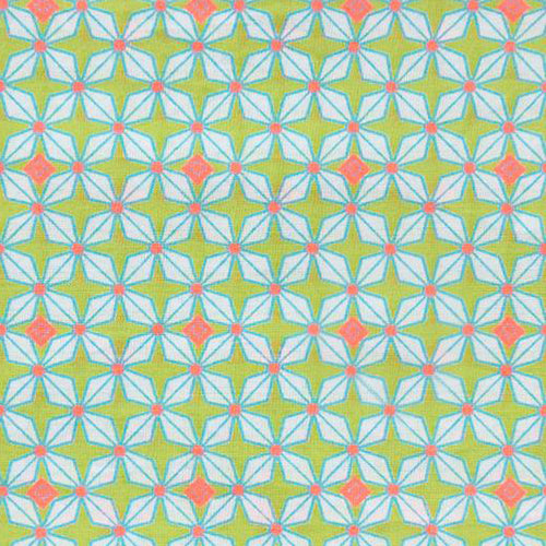 Coupon toile cirée Hélium lime