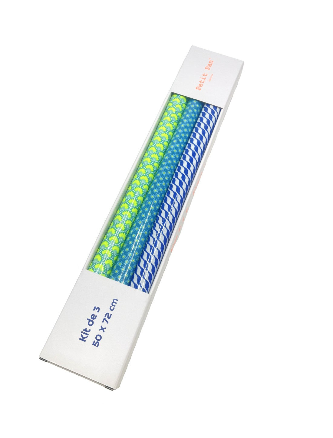 Kit de 3 Coupon toile cirée 50x72cm Wasabi Aruba