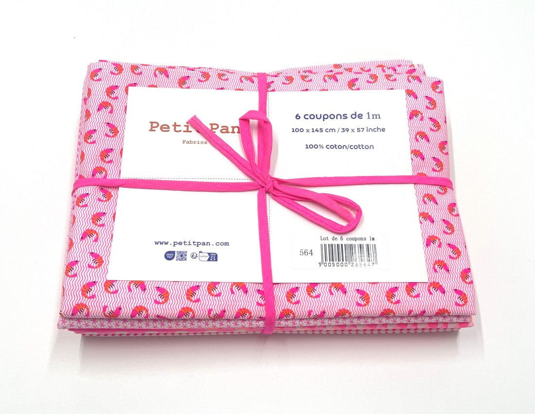 6 coupons de 1m Krevett rose