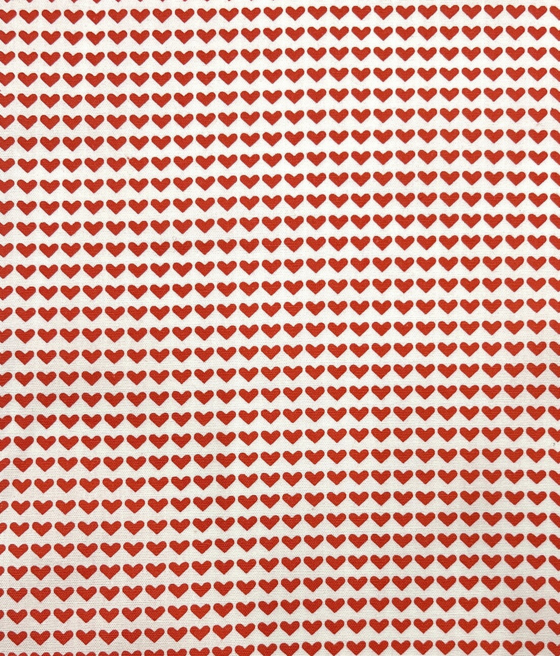 Tissu Coton Popeline Love is all rouge