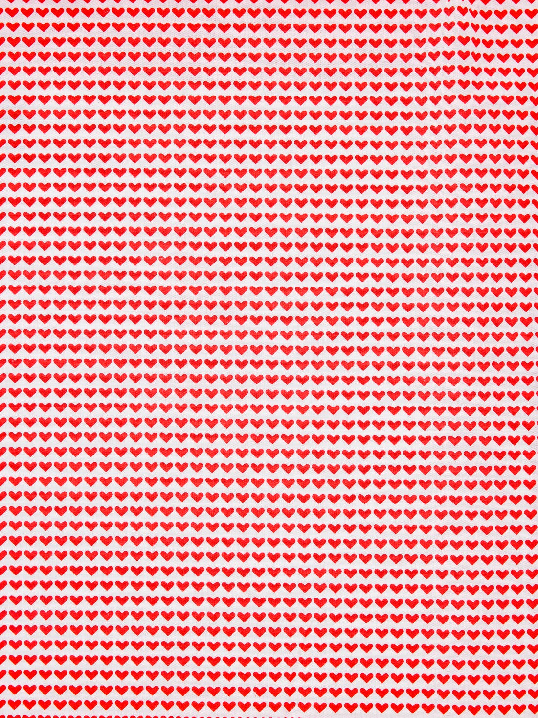 Tissu Coton Popeline Love is all rouge