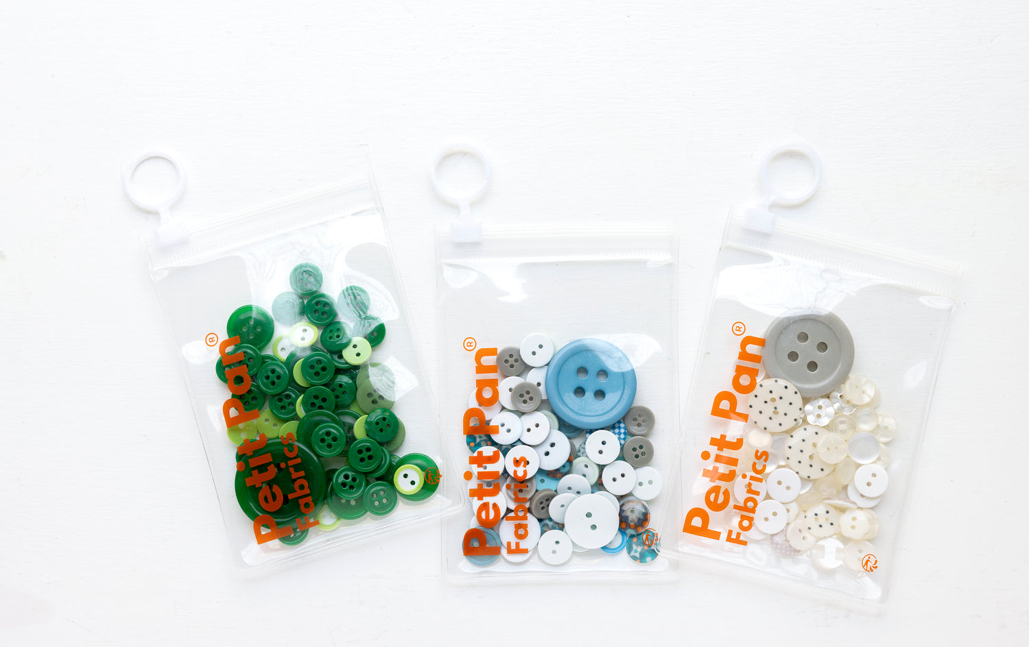 Boutons trésor assortis bleu