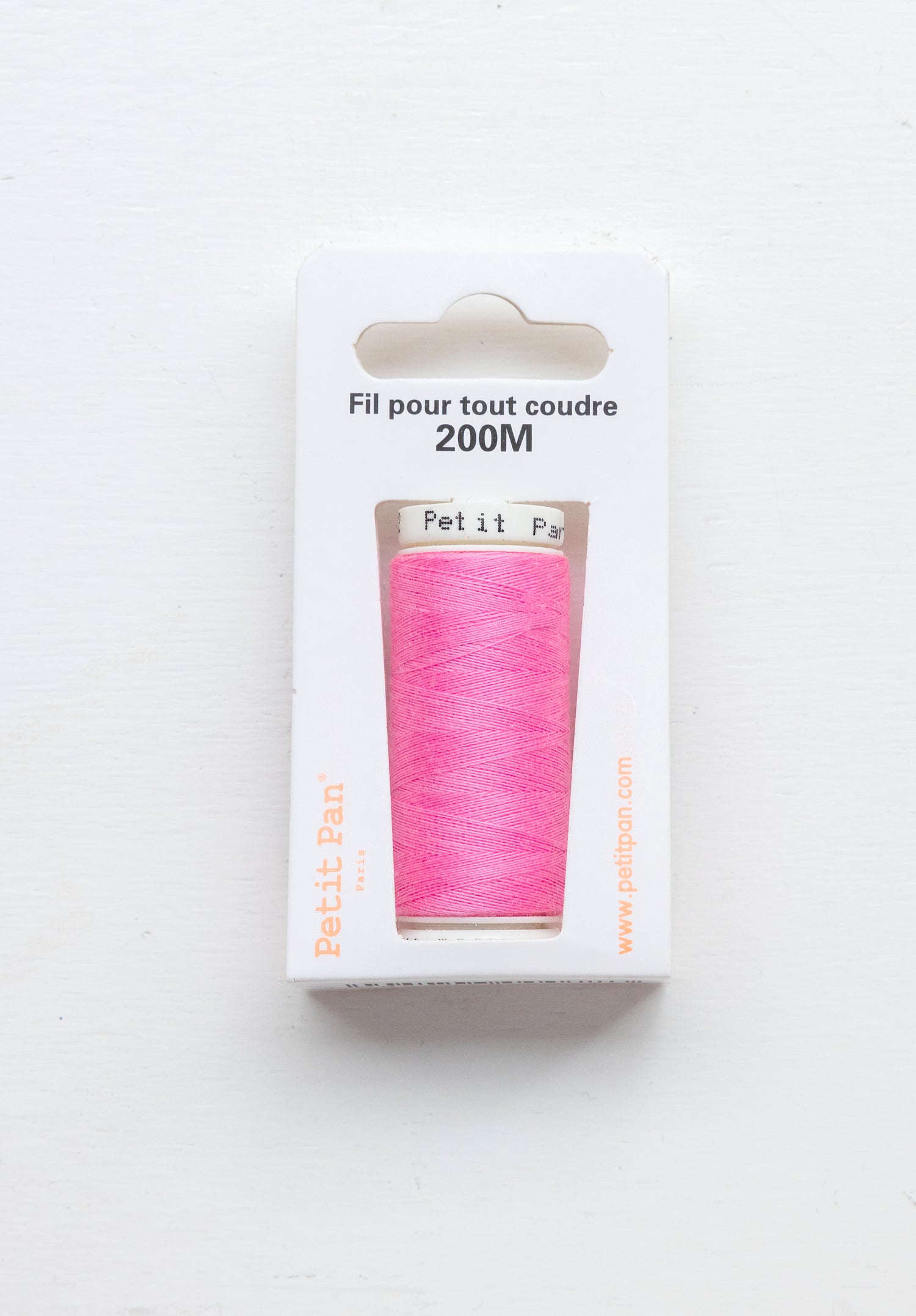 Fil à coudre polyester 200m Rose bonbon