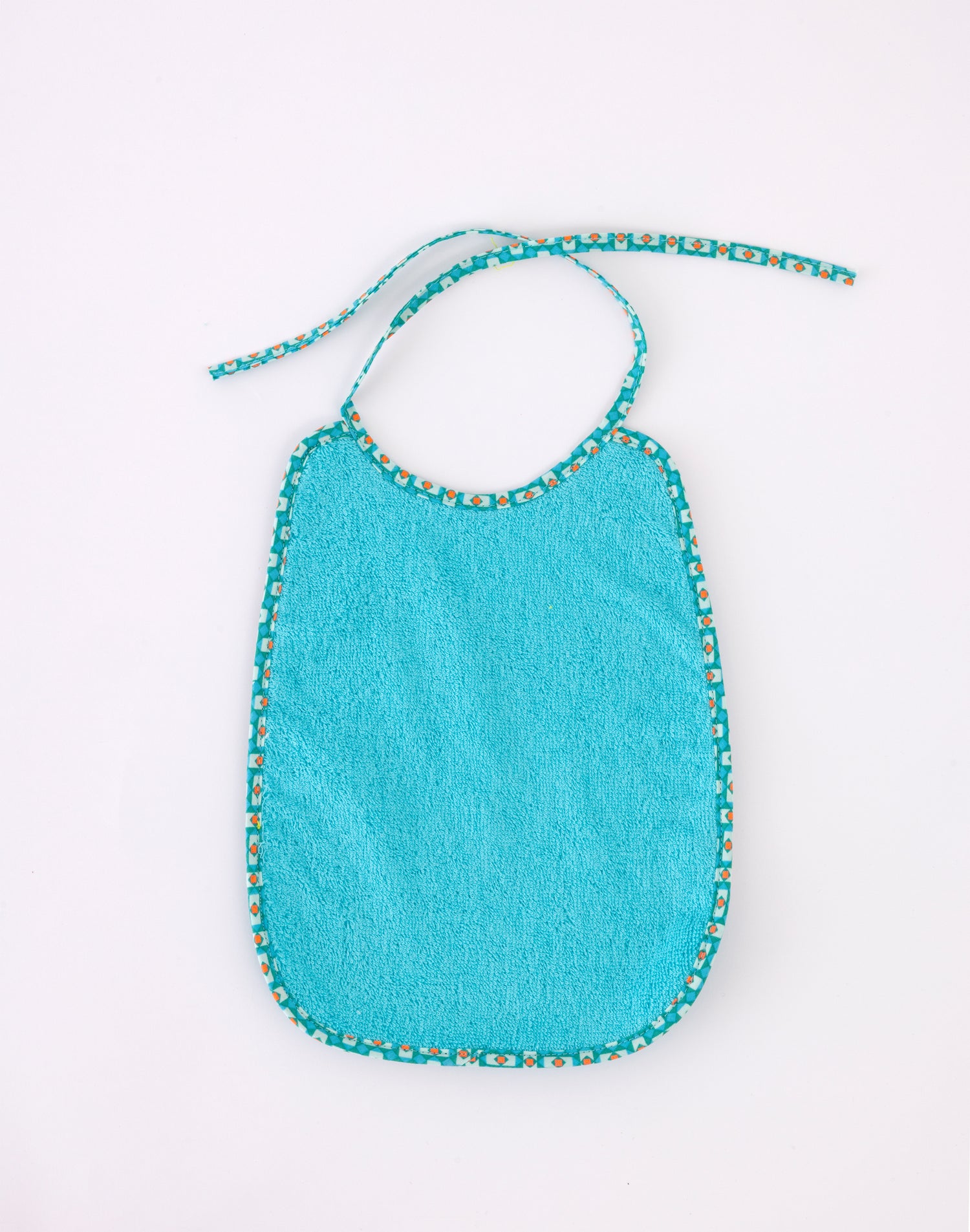 Terry bib Azure blue
