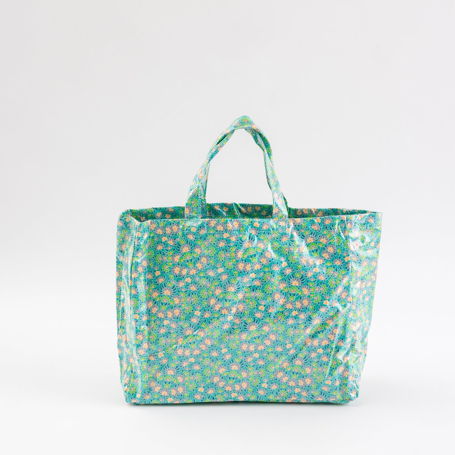 Small green Calendula shopping bag