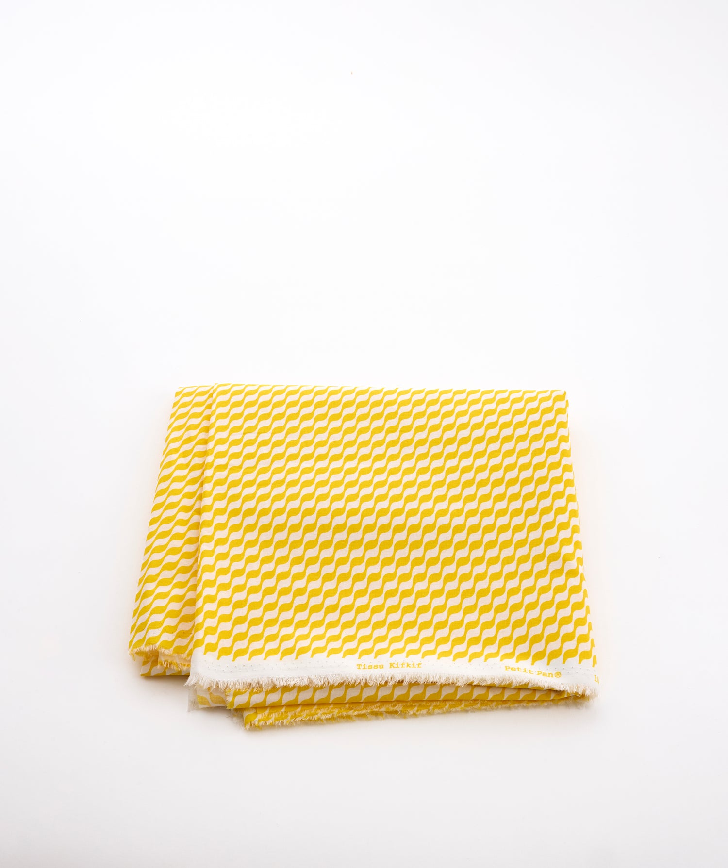 Tissu Coton Popeline Kifkif jaune soleil