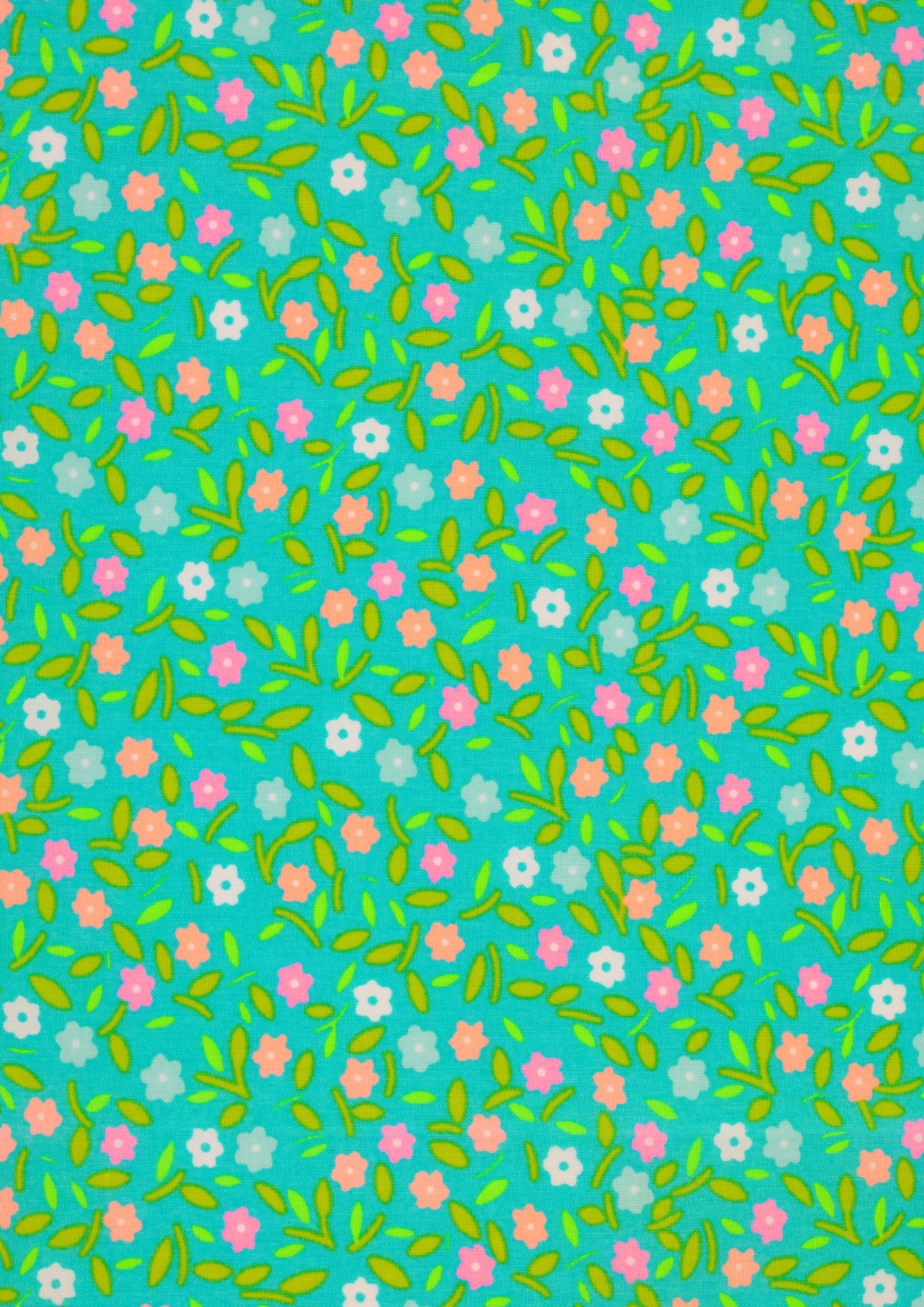 Coupon toile cirée Peace and Love azur