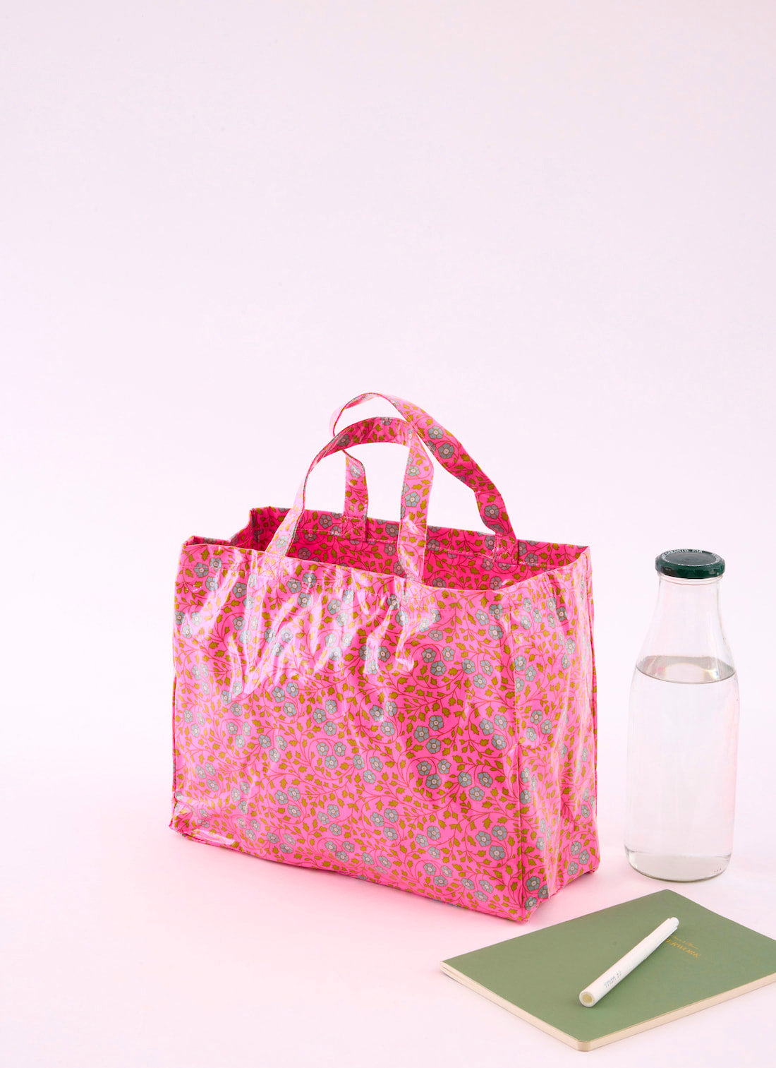CafePress Pink Roses Natural Canvas Tote Bag - Reusable Shopping Bag, Grocery, Beach, Gift Tote